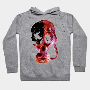 Tattoo Style - Rusty Skull - Negative color Hoodie